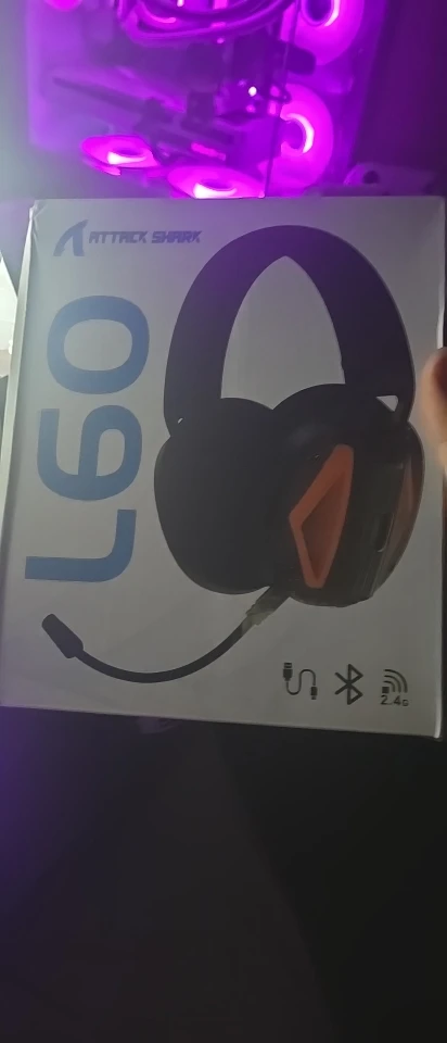 ATTACK SHARK L80 Ultra-Light Tri-Mode Gaming Headset Lightweight Wireless Gaming Headset for PC/PS4/PS5/Switch/Xbox photo review