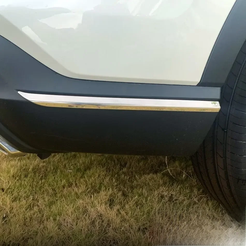 Stainless Steel Car Rear Bumper Side Protector Guard Trims For Honda CR-V CRV 2023 2024