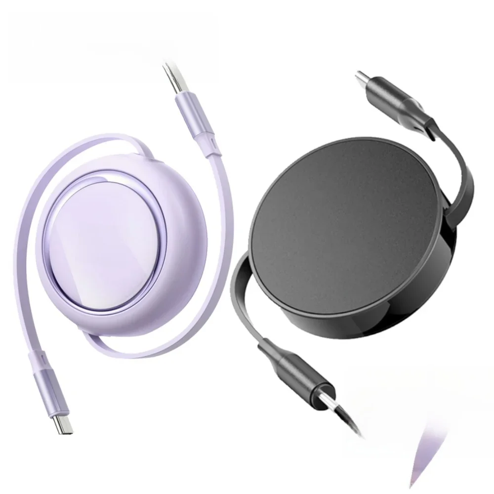 100/240W PD Kabel USB typu C do C Wysuwany kabel USB C do szybkiego ładowania dla iphone 15 Huawei Xiaomi Samsung MacBook Przewód danych — zdjęcie 2