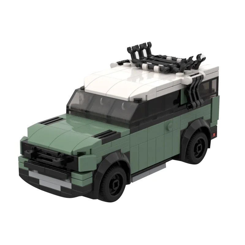 MOC-33198 Domestic Building Block Boys' Toy Set Gift Model Green Car Model SUV Off road Vehicle Parts Package Gift Box