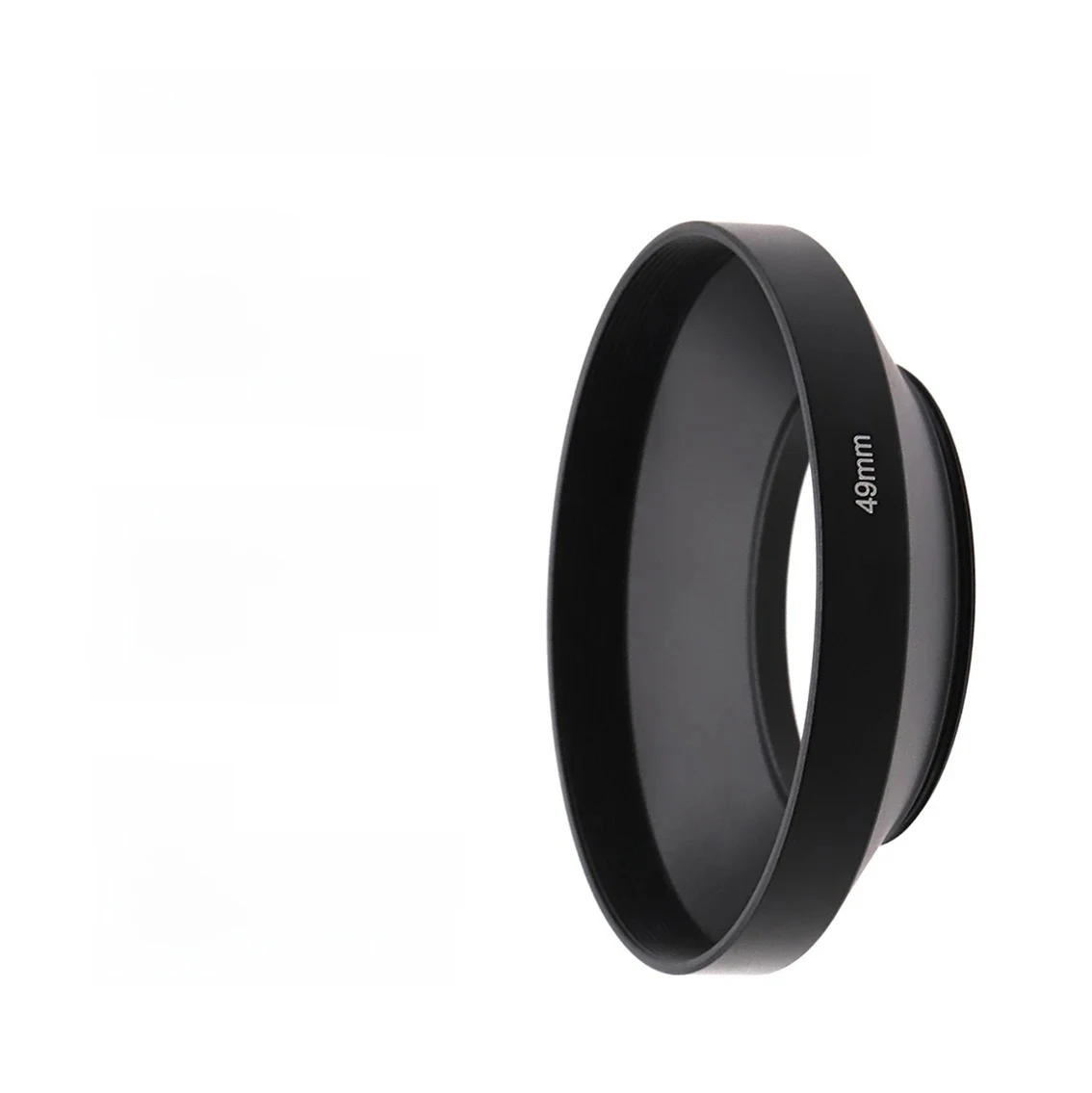 Metalowa osłona obiektywu szerokokątnego Generic Screw-on Black z gwintem filtra 30,5 37 39 40,5 43 46 49 mm dla obiektywu 28 mm lub dłuższego — zdjęcie 2