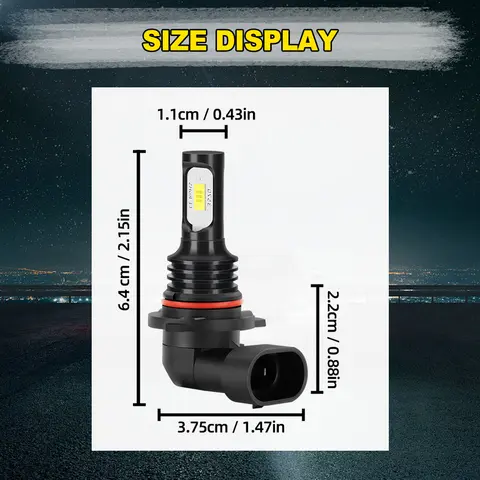 2/4x Bulbs White 6000K Fog Lamps 3570 CSP LED Headlights For Ford Ranger 2001-2011 2002 2003 2004 2005 2006 2007 2008 2009 2010 8 best sales ranger 2001 - №4