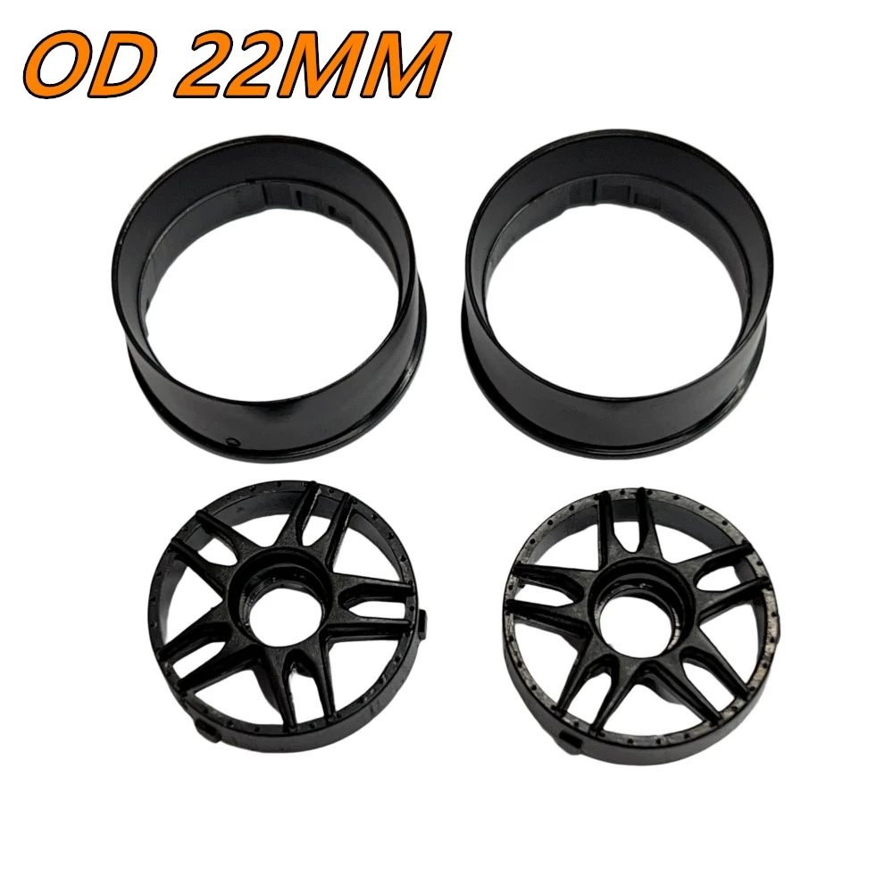 BM RACING BMR-X 22MM OFFSET CHANGEABLE SPLIT 5 SPOKE RIM 2 PCS BLACK BMRX026-2B