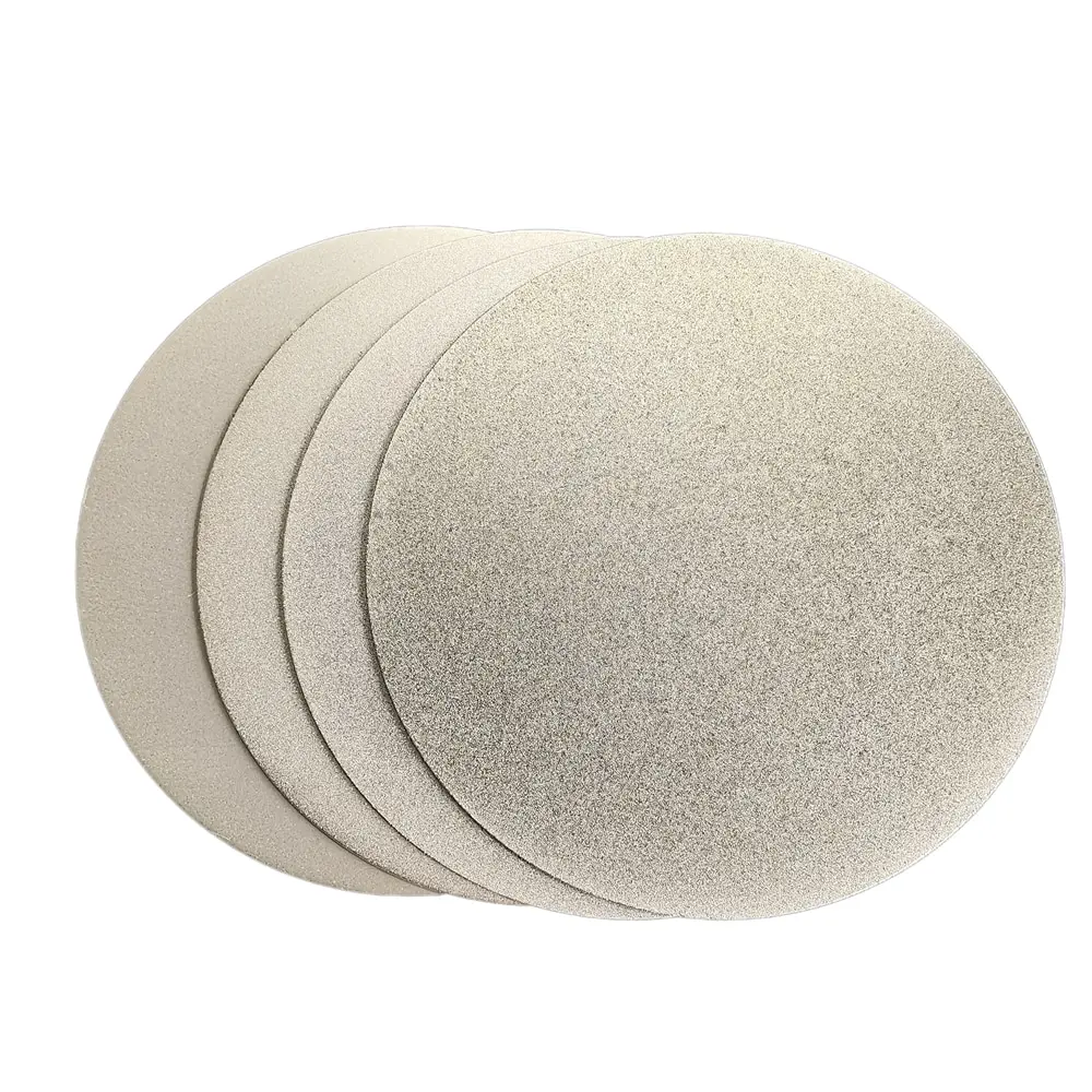 6 Zoll (150 mm) unperforierte Diamant-Schleifscheibe, beschichtete flache Schleifscheibe für Schmuck, Schnitzereien, Messerschleifen, Schleifscheibe – Detail 3
