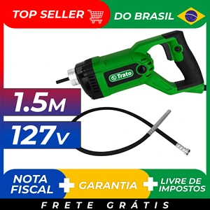 Tragbarer Betonvibrator-Kit 1500W Mangote 1,5 m Trat TVIB15-127V 8 Hauptvibratorverkäufe für Beton - №8