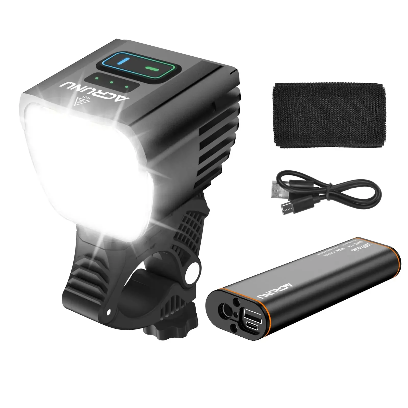 AliExpress 2023 Mountain Bike Light 5000 Lumens Bike Lights for Night Ridind 20000 mAh USB Rechargeable IP64