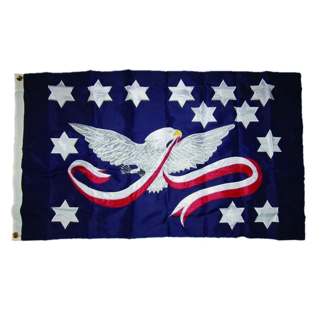 3x5 FT Embroidered Sewn Whiskey Rebellion Synthetic Cotton Flag Home Garden Flag Decorative Flag