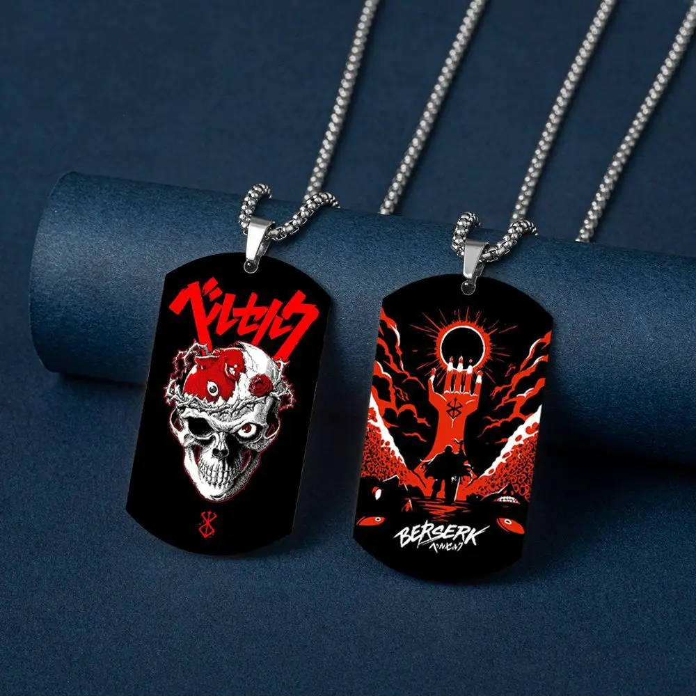 أنيمي Berserk Behelit الشجاعة قلادة تأثيري غريفيث بيضة الملك العصر الذهبي قوس الفولاذ المقاوم للصدأ قلادة مجوهرات الأزياء
