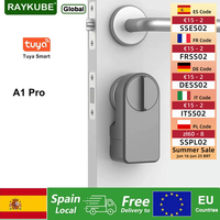RAYKUBE A1 Pro Tuya Bluetooth Smart Door Lock Tuya/ Smart Life APP Unlock No drilling required Delivery From Spain To EU Countri