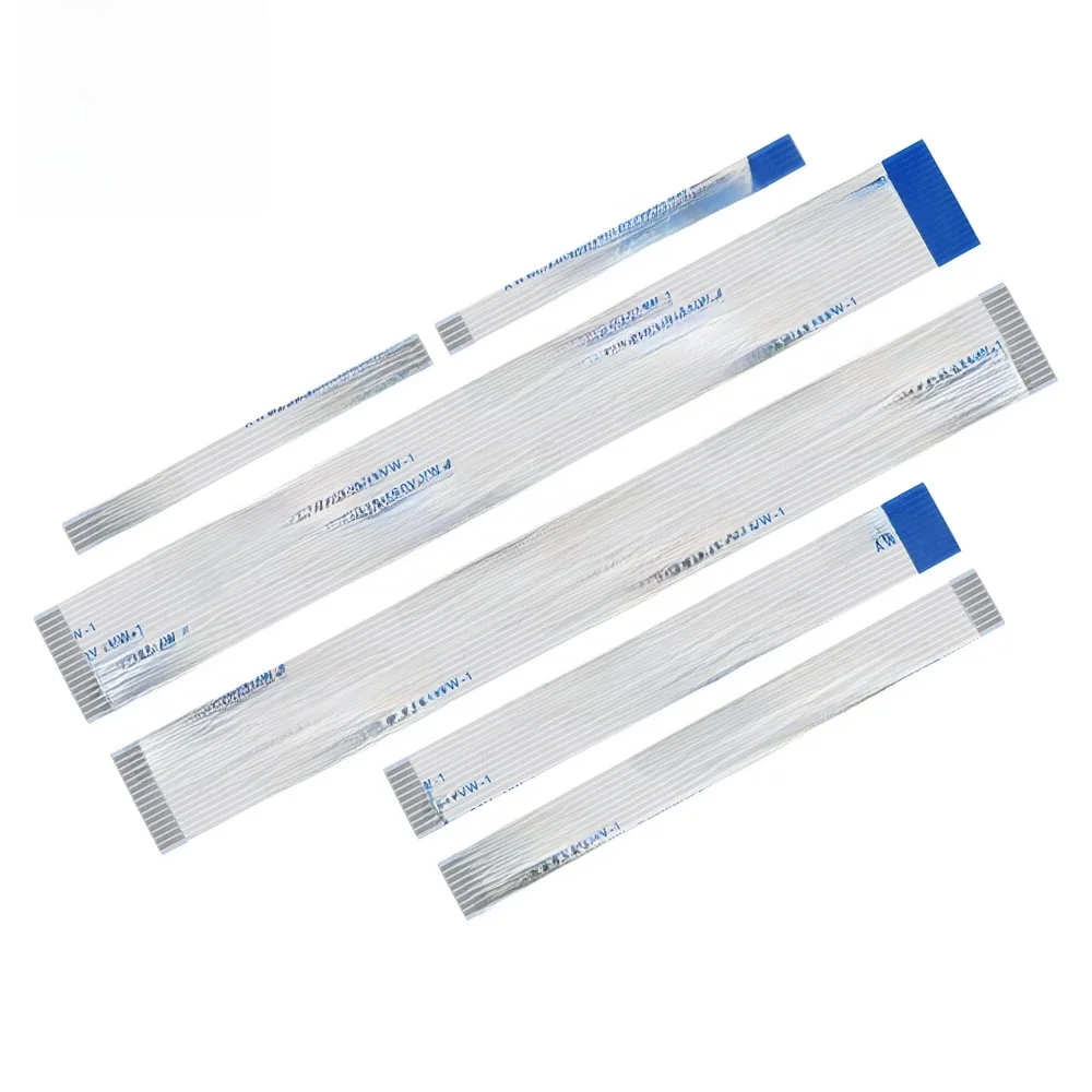 Câble plat Flexible en ruban FPC FFC, 5 pièces, 4/5/6/8/10/12/14/16/18/20/30/40-80 broches, pas 0.5MM 1.0MM, longueur de fil de Type A