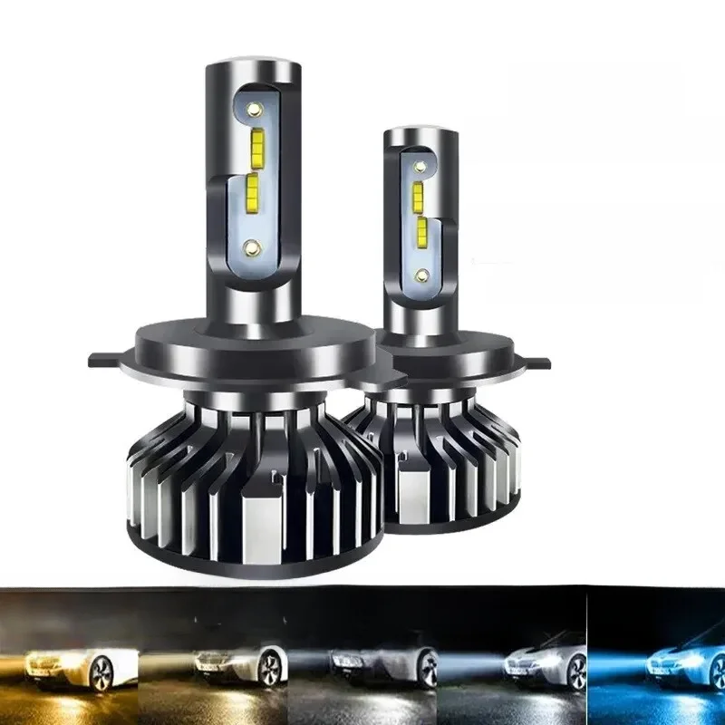 2 pièces feux de voiture H4 LED CANBUS LED H7 20000LM H11 lampe pour ampoules de phares de voiture H1 H3 H9 9005 9006 HB3 HB4 antibrouillard 12V 24V