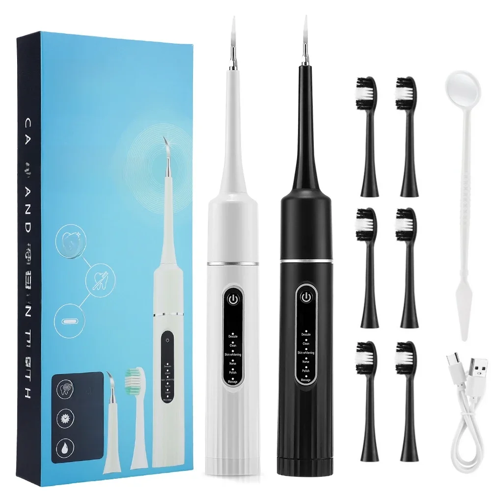 Brosse à dents électrique, fréquence de blanchiment, nettoyeur de dents sonique, détartreur dentaire, dissolvant de Plaque de calcul, Kit d'élimination des pierres