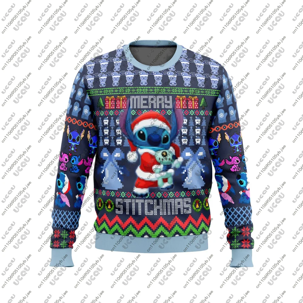 2026 هدية الرجال الاطفال الفتيات تي شيرت البلوز الفتيان أفضل L-ليلو و S-ستيتش الكبار تي شيرت هوديي Y2k عيد الميلاد عيد الميلاد الخريف الشتاء #1