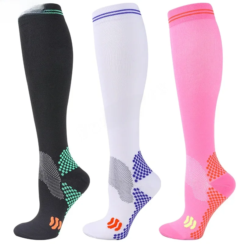 AliExpress NONE 1/3 Pairs 20-30 Mmhg Dropship Compression Socks Varicose Veins Men Women Socks For Running Cycling,Football Soccer Stockings