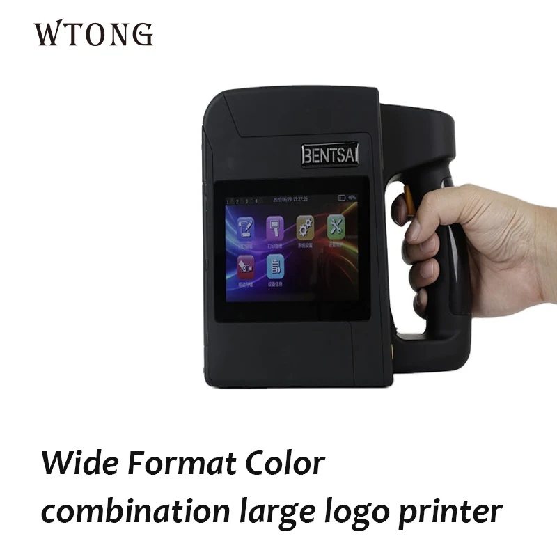 96mm Label Printer QR Bar Batch Code Date Number Logo Expiry Date Handheld Inkjet Printer 25 Languages Portable