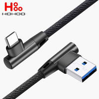 90 Degree 5A 45W Super Fast Charge USB Type C Cable for Huawei Xiaomi Redmi Oneplus 12 Pro Realme OPPO VOOC Charger Data Cord 2M