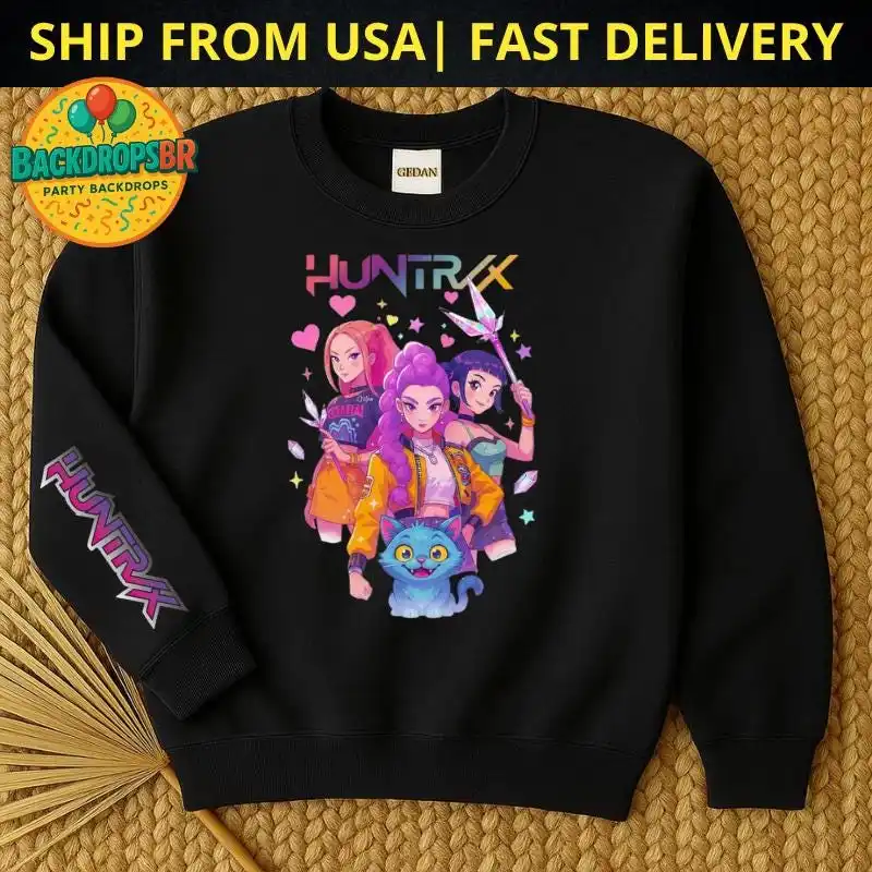 

Kpop Demons hunters Sweatshirt Huntrix Hoodie Kpop sweater | Rumi Fast delivery Ship from USA