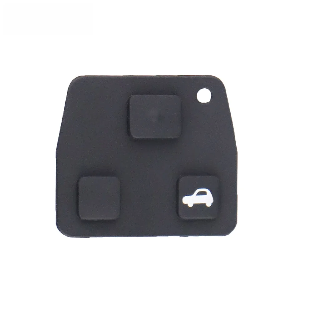 YIQIXIN pour Toyota Avensis Yaris Carina Corolla Prado clé de voiture à distance porte-clés en caoutchouc de silicone remplacement 3 boutons pour Lexus Rav4