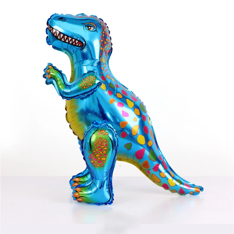 3 Stück 25-Zoll 3D Tyrannosaurus Rex Aluminiumfolienballons Dinosaurier-Dschungel-Thema Geburtstagsgeschenk Einkaufszentrum-Dekoration Ballons – Detail 8