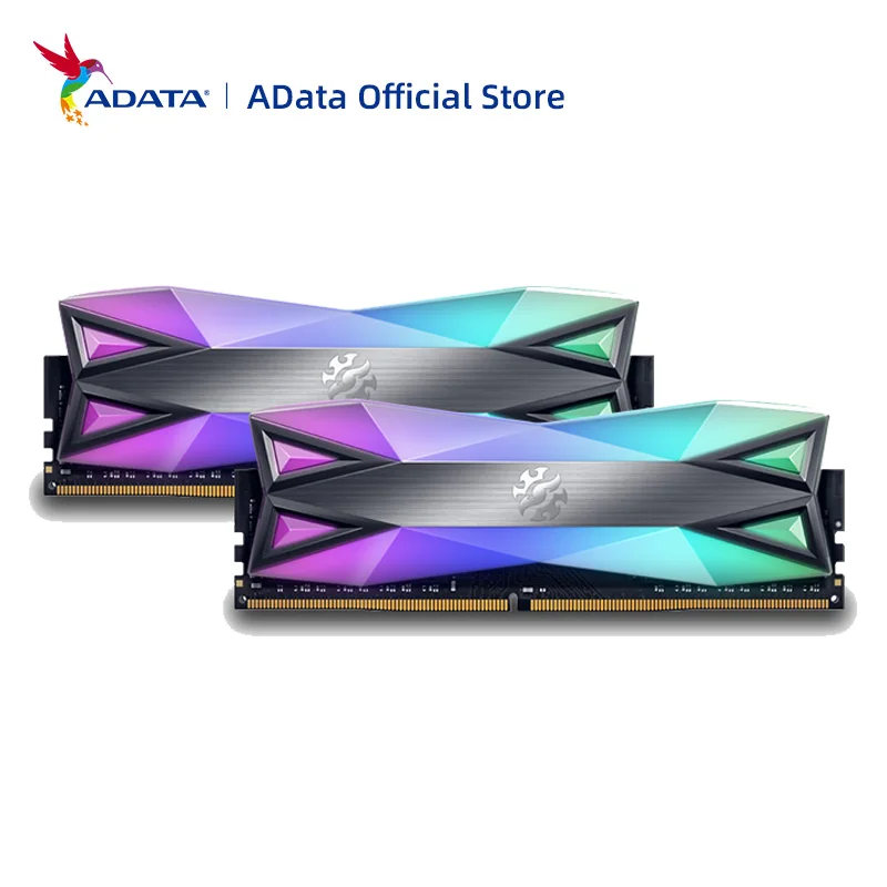 Go! ADATA XPG D60G RGB d60 xpg PC Desktop Memory RAM Memoria Module 8GBx2PCS 16GBx2PCS DDR4 PC4 3200Mhz 3600Mhz DIMM for