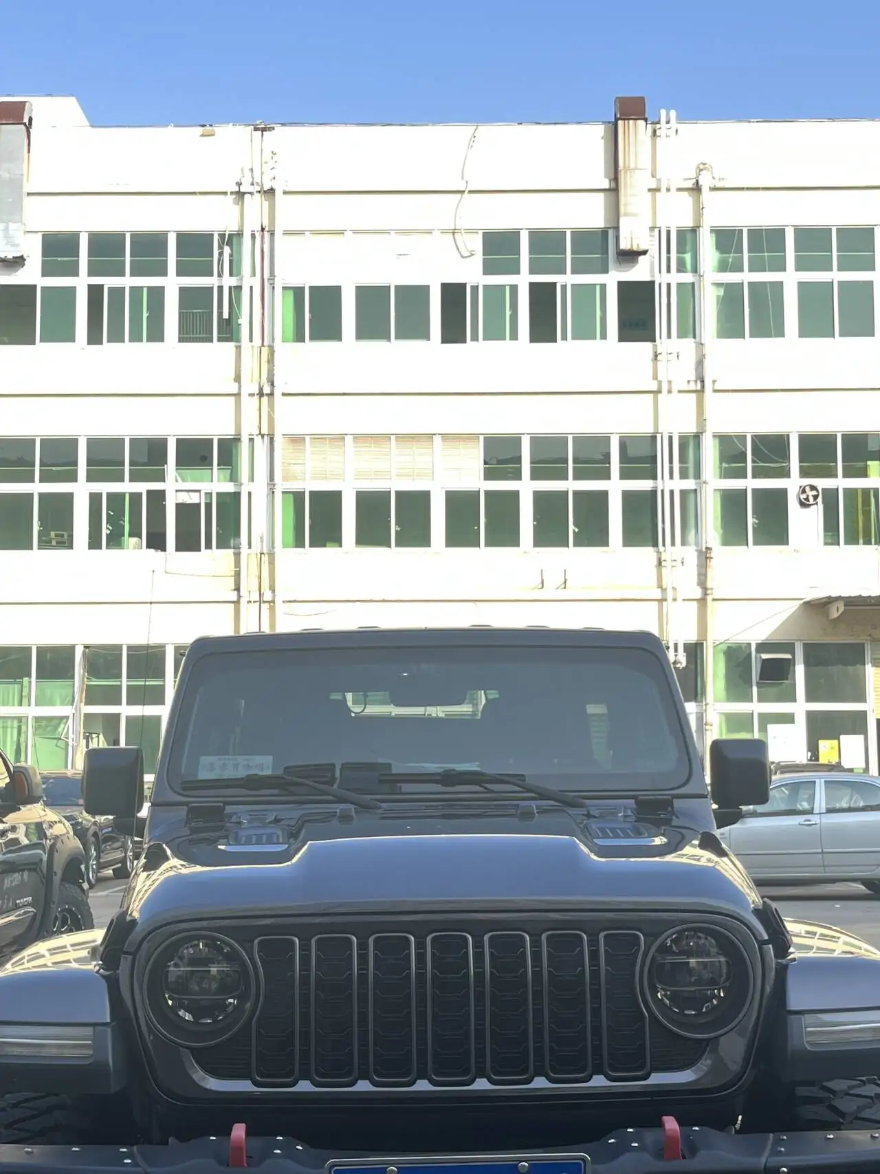 SXMA The Latest Model 2024 Front Grille Cover Modification Accessories Decoration Black ABS Off-road for Jeep Wrangler 2018+