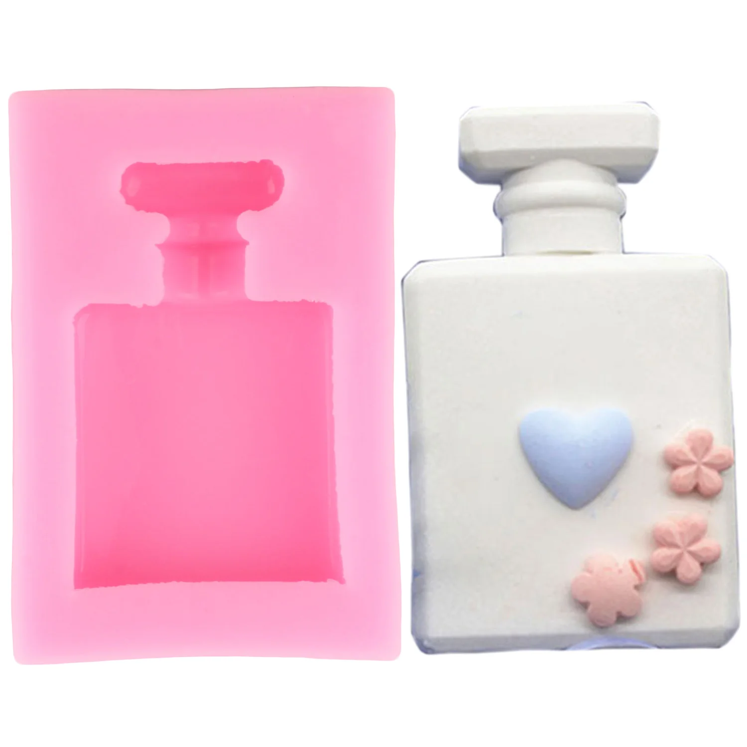 DIY Perfume Bottle Silicone Mold Wedding Fondant Cake Decorating Tools Candy Resin Clay Molds Baking Chocolate Gumpaste Mould