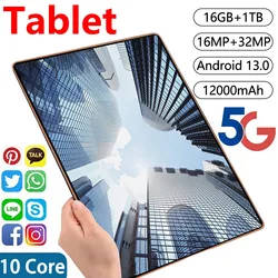 Globale Version neue Original Pad Tablet 11,6 Zoll HD 4k Android 13 16GB 1t 16mp 32mp 12000mah 5g Dual Sim Wifi GPS