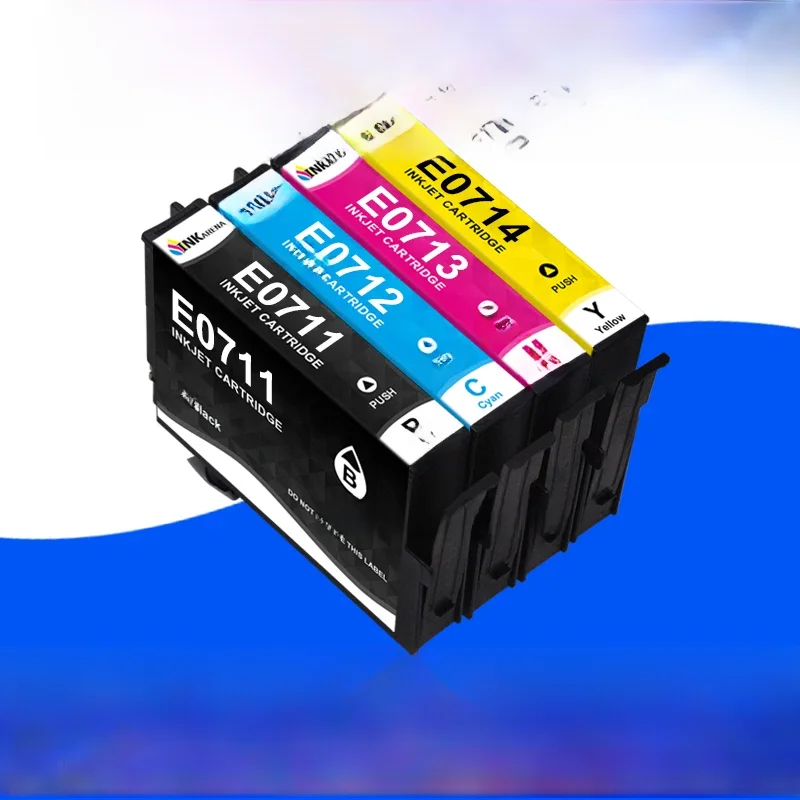 Cartouches d'encre T0711 T0712 T0714 T0713 T0715, pour stylet EPSON DX4000 DX4050 DX4400 DX5000 DX4450 DX5050 DX6000 DX6050