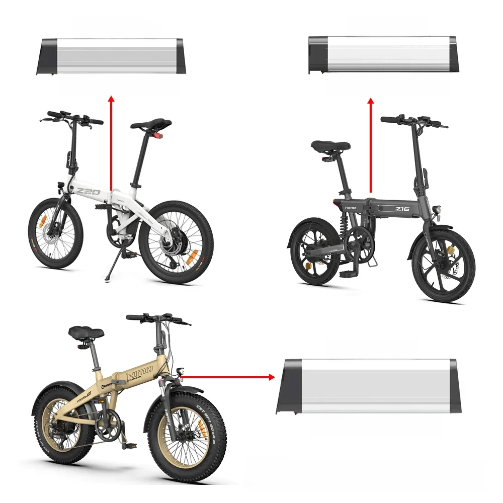 Opvouwbare elektrische fietsbatterij voor HIMO Z16 Z20 ZB20 36V 10.4Ah Vervang lithiumbatterij 48V 12.8Ah 13Ah 14Ah 500W Upgrade voor opvouwbare ebike-batterij Beste kwaliteit met oplader - afbeelding 2