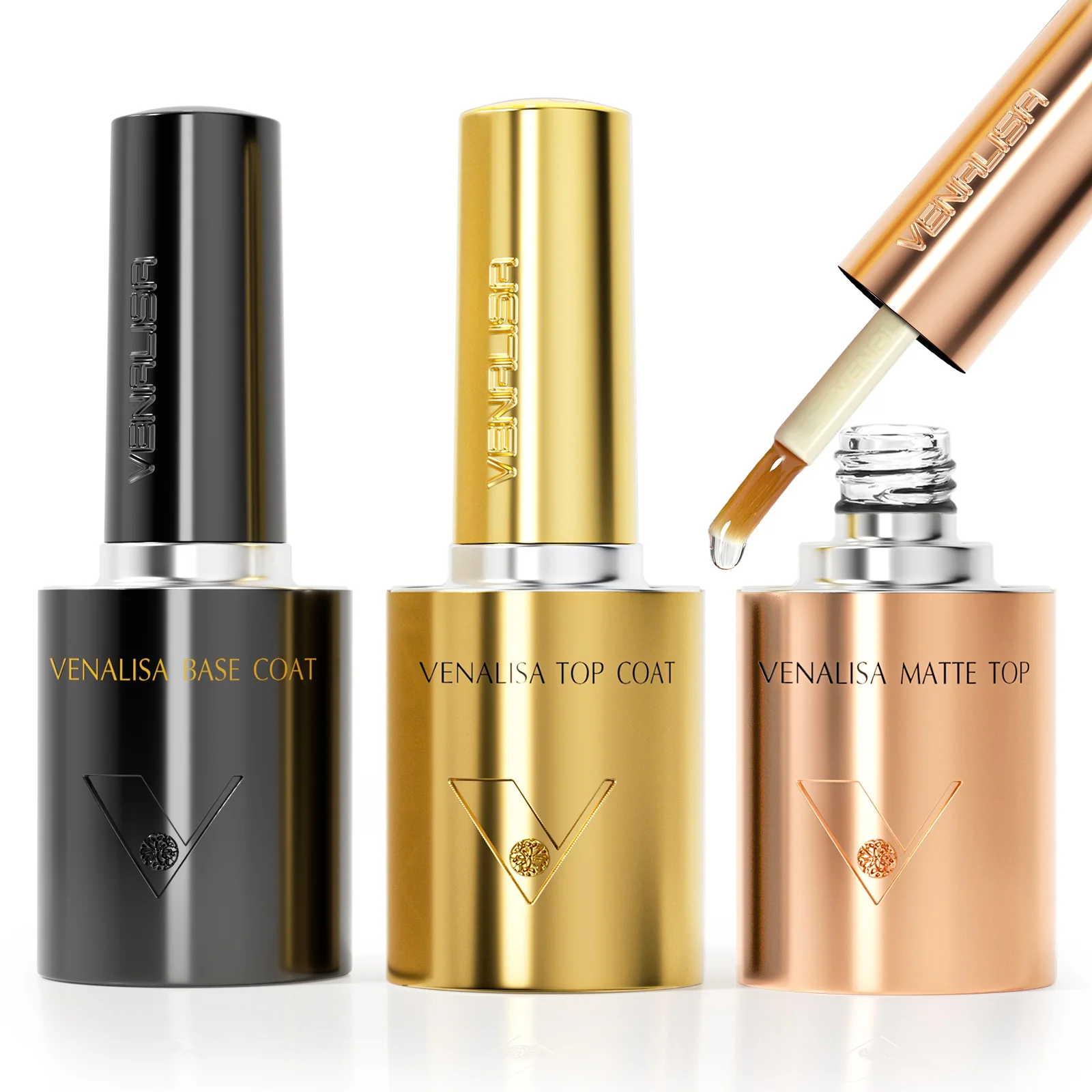 VENALISA 1/2/3 Uds 10/60ml Base de Gel superior abrigo mate esmalte de uñas brillo TPO/HEMA libre LED UV de larga duración DIY salón manicura mujeres