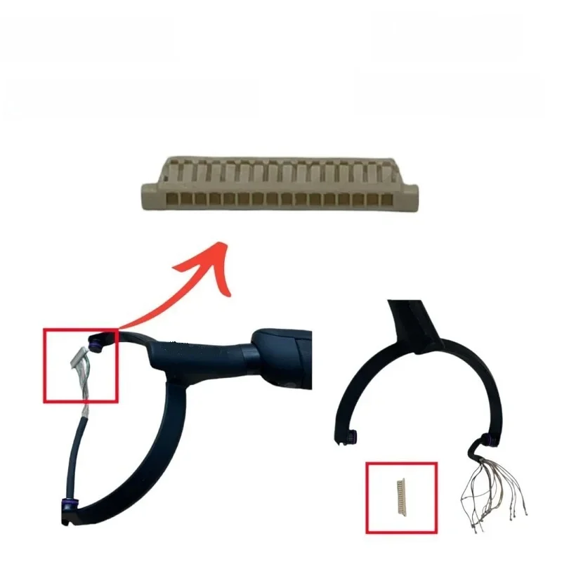 Zupełnie nowa część zamienna do słuchawek bezprzewodowych SONY WH-1000XM5 wymiana 16 pinów plastikowe złącze przewodu głównego interfejs wtyczki Jack — zdjęcie produktu 5