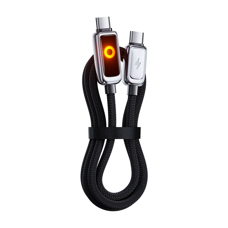 PD 100W USB C Cable 1M Automatic Power Off Fast Charge Usb A Or Type C To C Cable For iPhone 17 16 Pro Max Xiaomi Sumsang