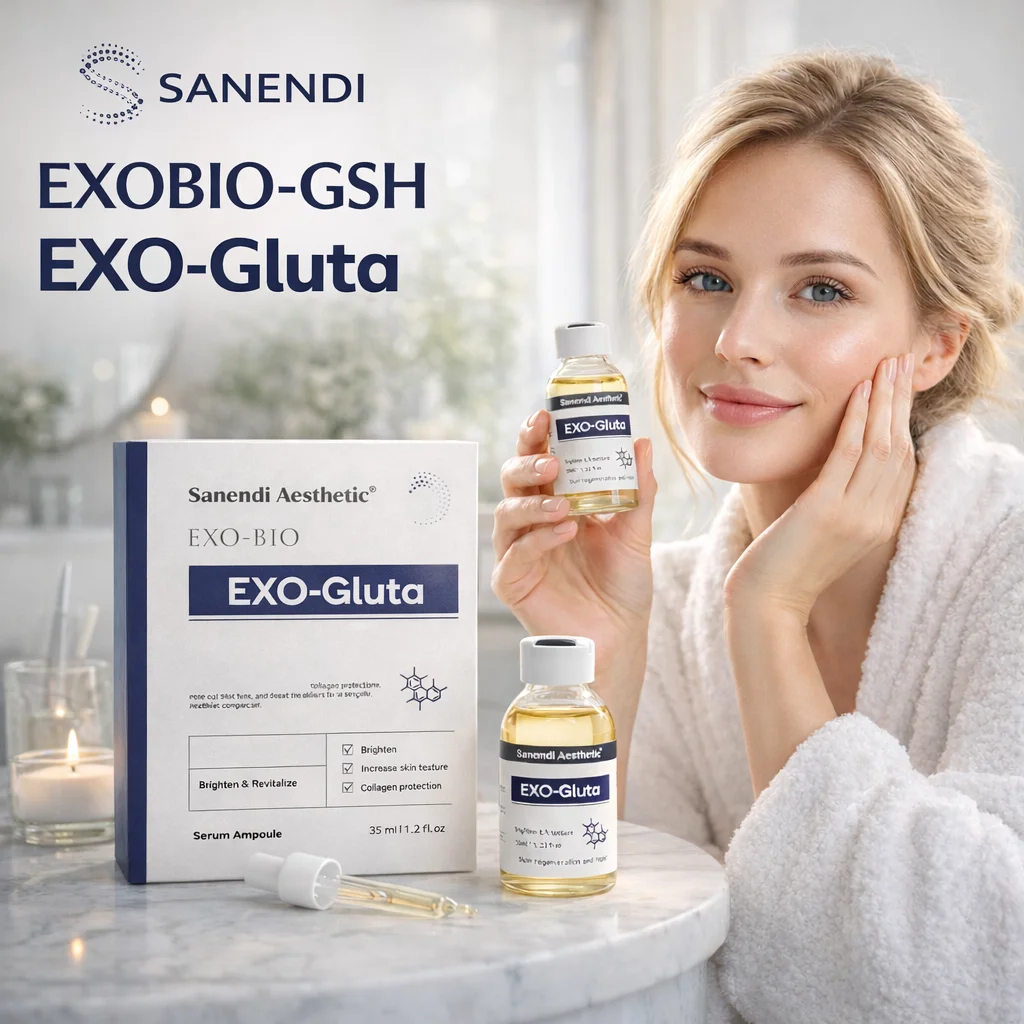 

SANENDI EXSSOME-BIO Serum GSH PDRN Vitamin B5 Facial Essence Collagen Deep Hyadration Korean Skin Care Smoothing Liqud Solution