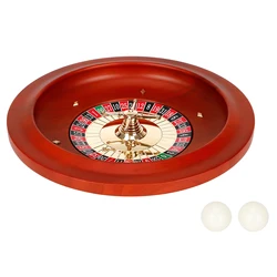 Solid Wood Roulette Wheel, 28cm Small Size Roulette Wheels Spinning for Home Game Night Party