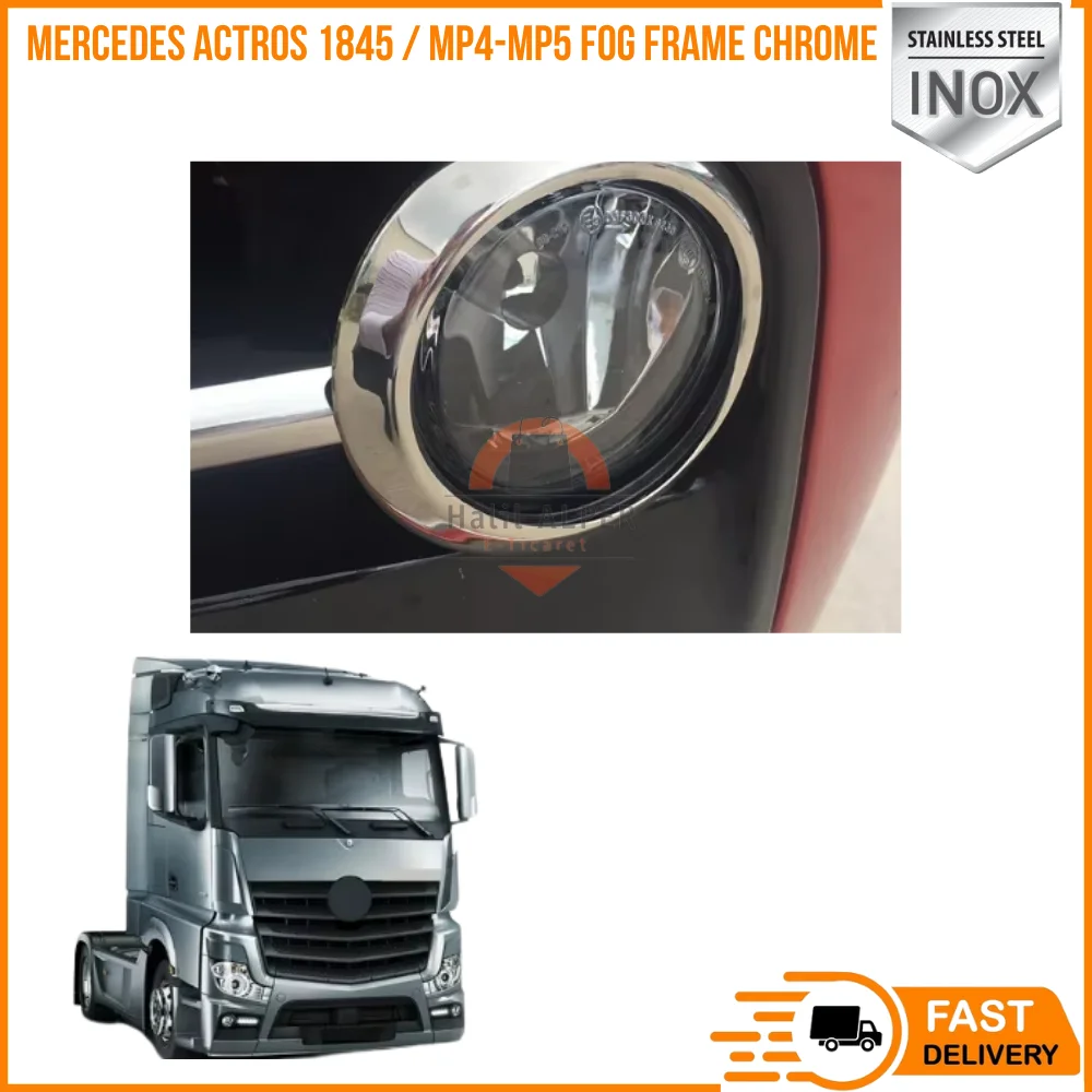 For Mercedes Actros 1845 / Mp4-mp5 Fog Frame Chrome happy truck parts high quality stainless steel