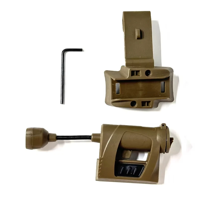 MPLS CHARGE Jagdhelm-Taschenlampe 3 Modi LED Taktische Helm-Kopflampe Energiesparende Outdoor-Stirnlampe – Detail 3