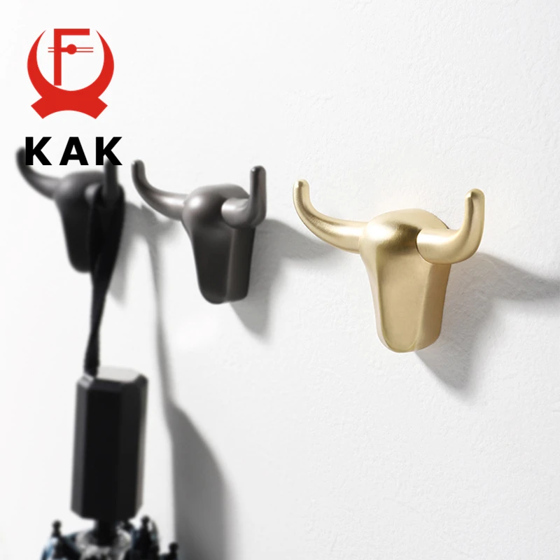 KAK Cartoon Cactus Cloth Hook Hangers for Kids Room Decorative Wall Hook Coat Bag Hat Hanging Hooks Zinc Alloy Bathroom Hardware