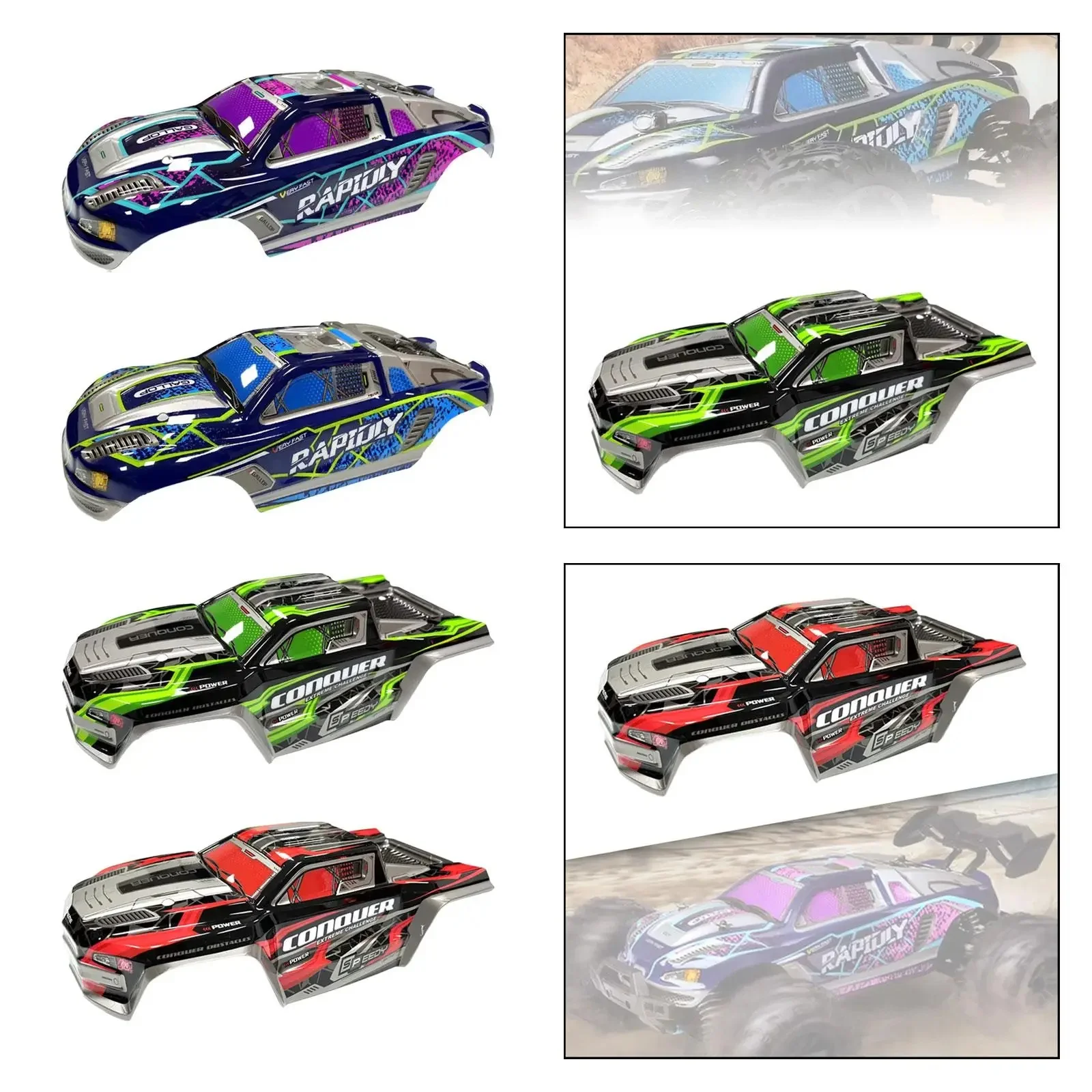 1:16 RC Car Body Shell Remote Control Car Original Upgraded Edition Accessory Sturdy Replace for 16101 16102 RC Car Replace Part — zdjęcie 2