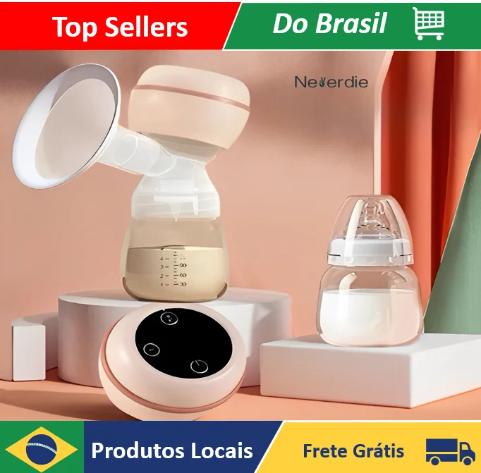 ポータブル充電式マッサージャー、赤ちゃんの母乳育児用のサイレント乳製品ストリップポンプ、手動および電気、ネバーディストア