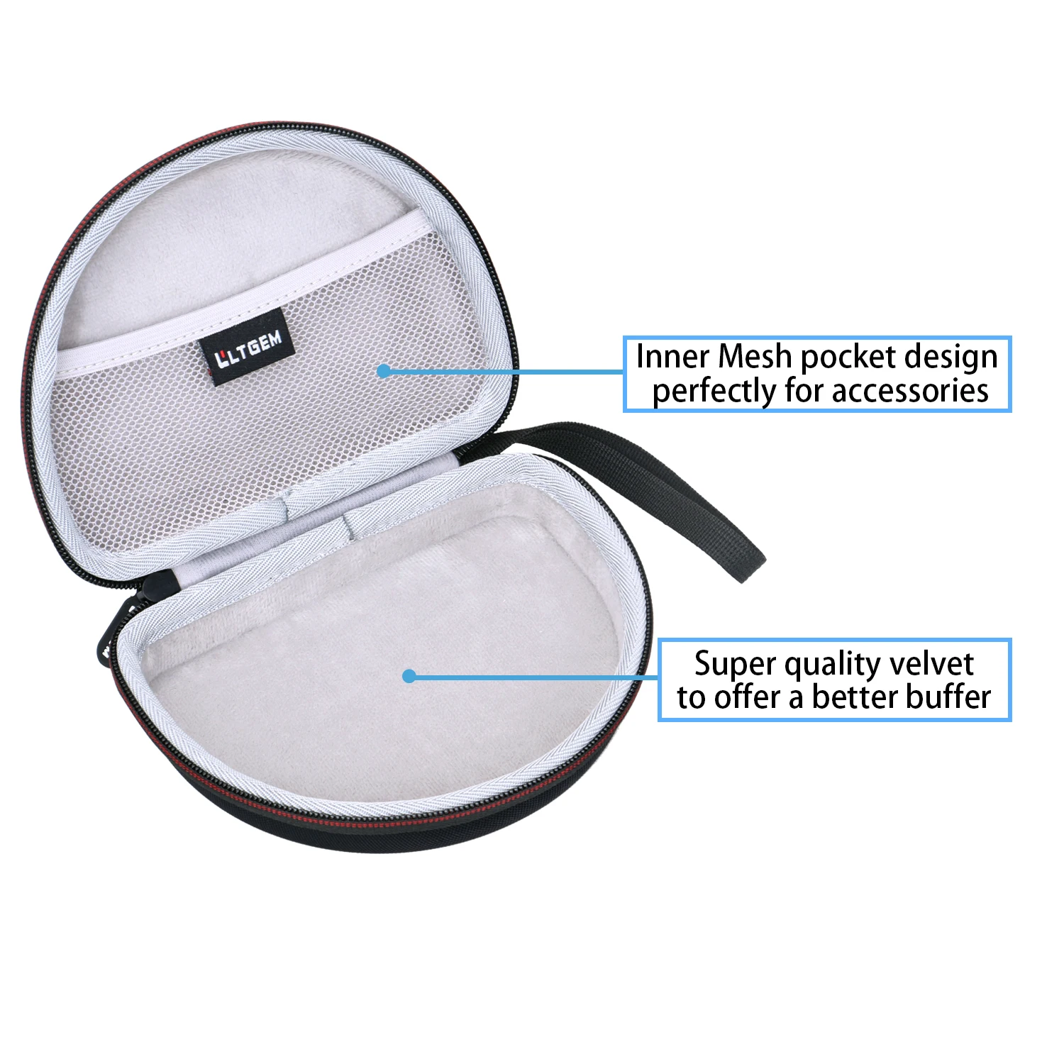 Headphone Case for JBL Tune 510BT 500BT 600BTNC T450BT 660NC JR 300BT 310BT Sony MDR-ZX110, Wired Wireless Protective Sleeve Bag image 3