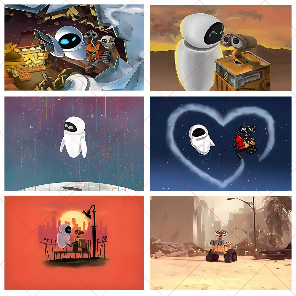 

Disney Robot Mobilization Wall-E Backdrop Party Decorations Photography Background Photo Baby Shower Supplies Children Gifts