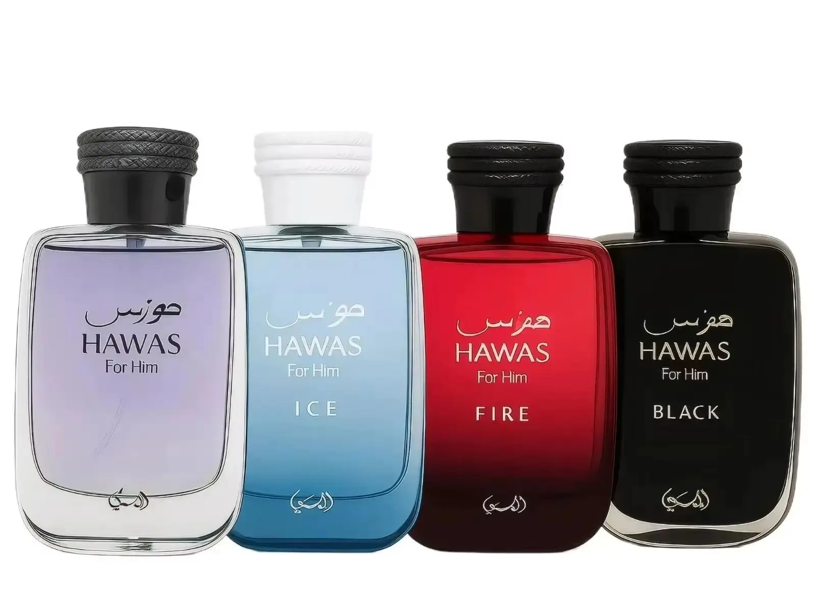 

Hawas Ice,Hawas for Him,Hawas Fire&Hawas Black Rasasi Парфюмерная вода для мужчин, 100 мл