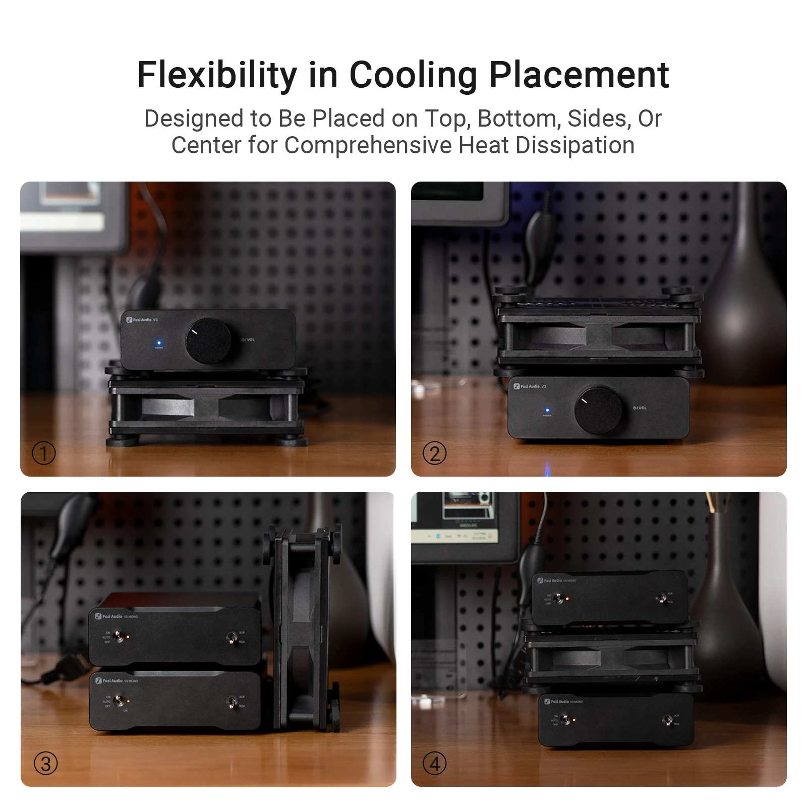 Охлаждающий вентилятор с питанием от USB — идеально подходит для охлаждения усилителя V3 MONO, V3 и BT20A PRO