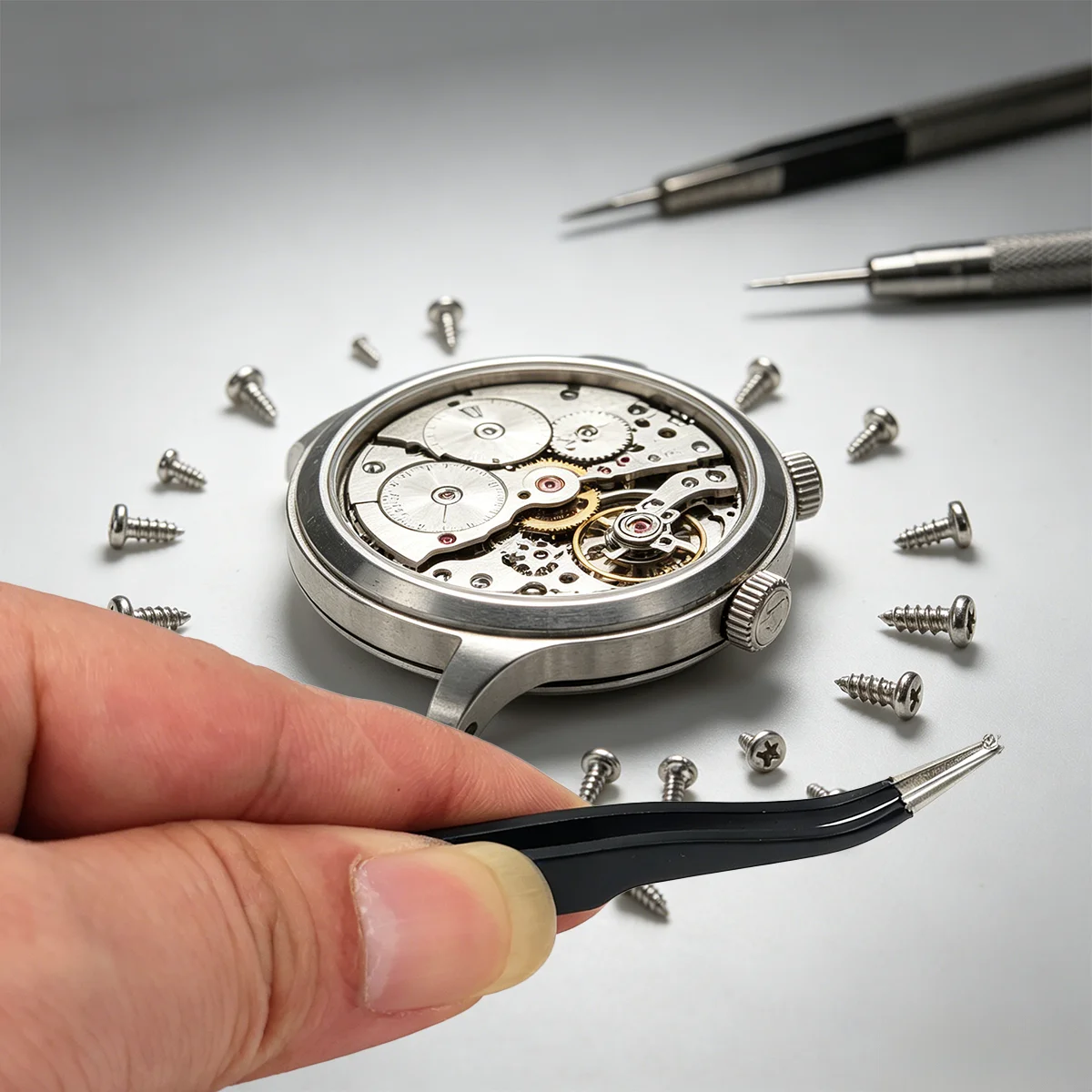 1200-teiliges Miniatur-Schraubenset, PA-Kreuzschlitz- und Flachkopf-Miniaturschrauben, Präzisionsschrauben für Elektronik, M1, M1.2, M1.4, M1.7. – Detail 9