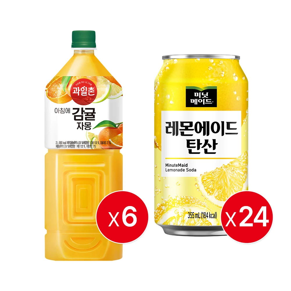 Coca-Cola  Fruit Village Citrus Grapefruit 2.0PET X6 Minute Made Lemon Ade Carbonate 355CAN X24