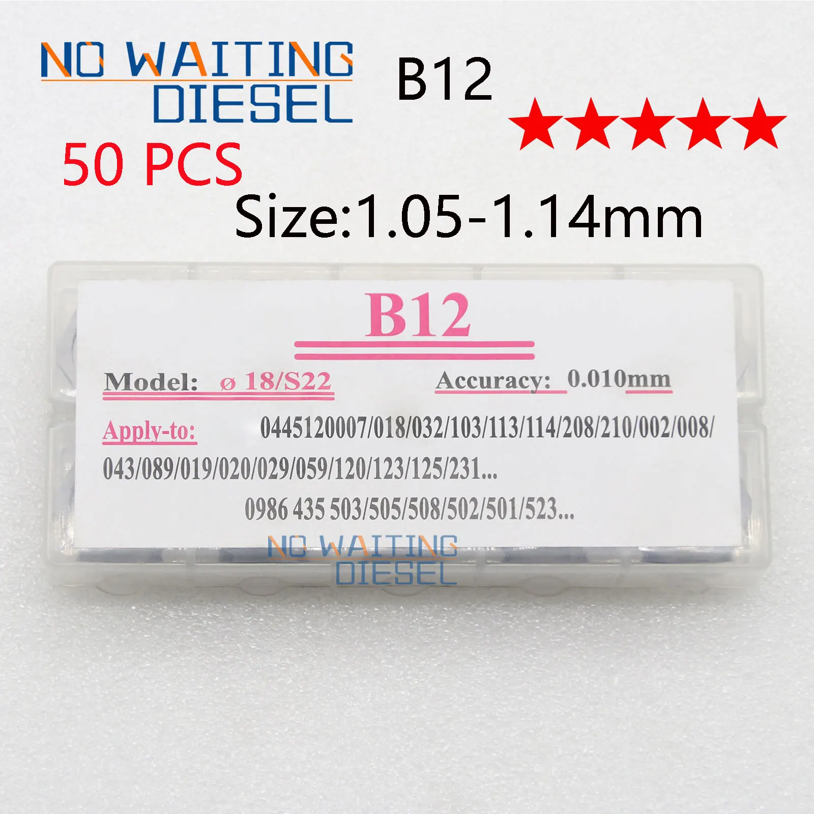 

Уплотнительная шайба B12 1,05-1,14 мм, 50 шт., 1,05-1,14