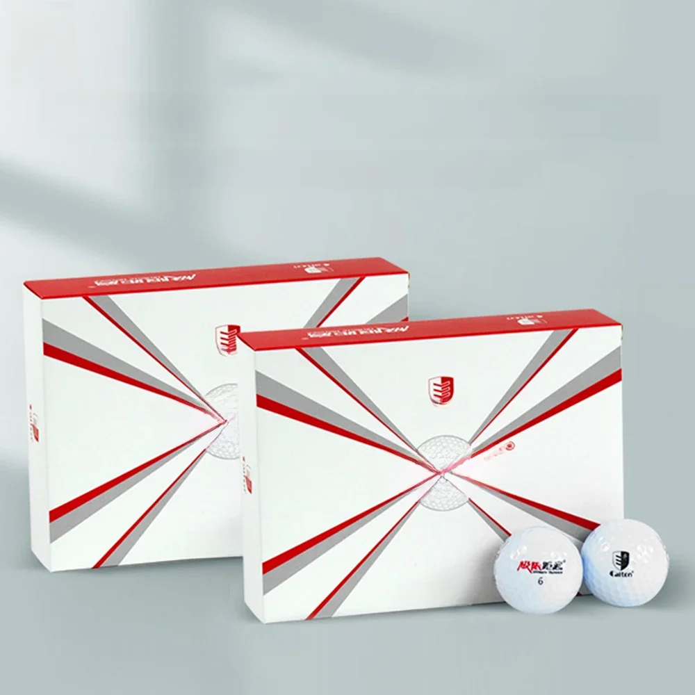 Caiton 12/6/3 balles de golf extrême distance – Noyau double couche avec design aérodynamique – Volez plus loin et plus stable