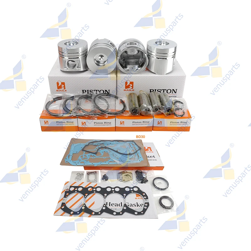 

For Nissan BD30 Overhaul Rebuild Kit Piston Rings Set Full Gasket Set Engine Parts 12010-69T05 12010-69T06