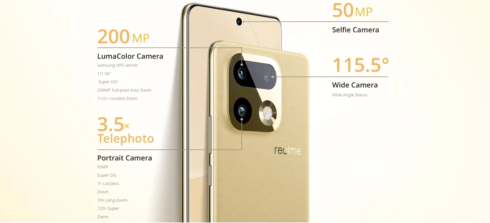 realme 16 Pro Plus 5G Smartphone 12GB + 512GB, 200MP LumaColor Camera + 50MP, Mobile Phone with Snapdragon Processor ® 7 Gen 4, 7000mAh Battery and 45W Charge, 6.8" 144Hz AMOLED Screen Mobile Phones, (without adapter)