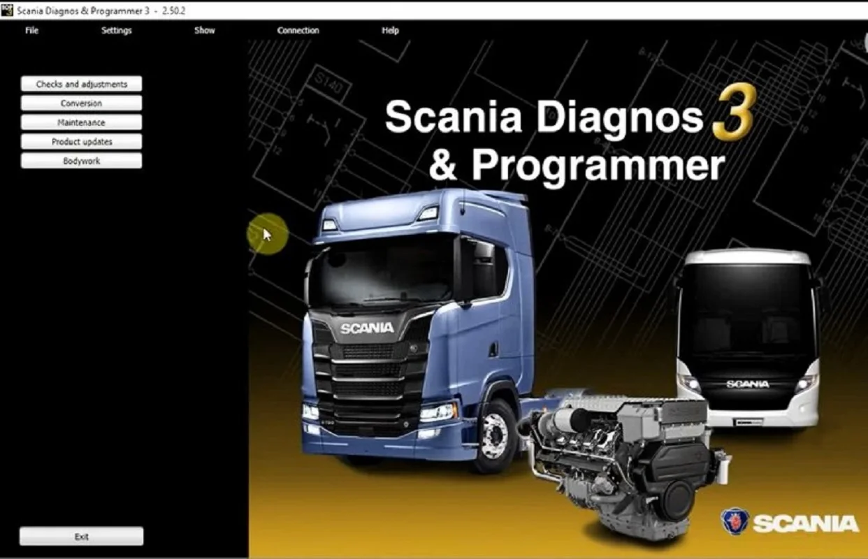 Scania Diagnos Programmer SDP3 2.52.3 + Keygen diagnose Scania trucks Scania industrial marine engines troubleshooting, setting